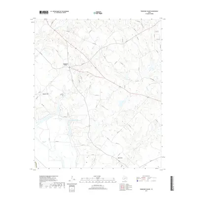 2019 Map of Tennessee Colony, 2019 Print