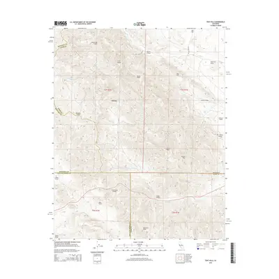 2015 Map of Tent Hills, 2015 Print