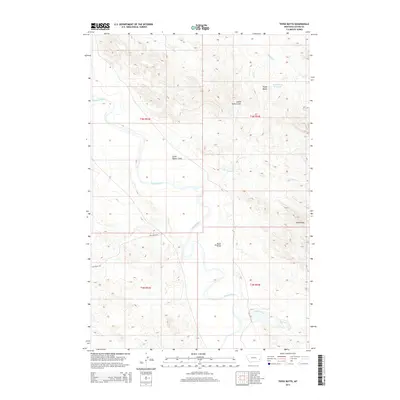 2014 Map of Tepee Butte, 2014 Print