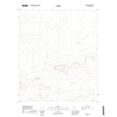 2019 Map of Tepee Butte, 2019 Print