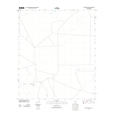 2013 Map of Tepee Butte SW, 2013 Print