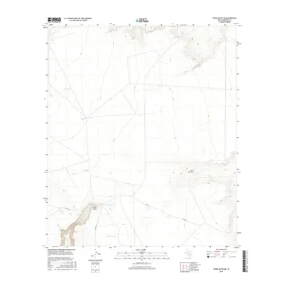 2016 Map of Tepee Butte SW, 2016 Print