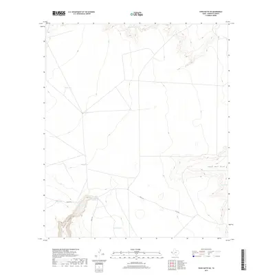 2019 Map of Tepee Butte SW, 2019 Print