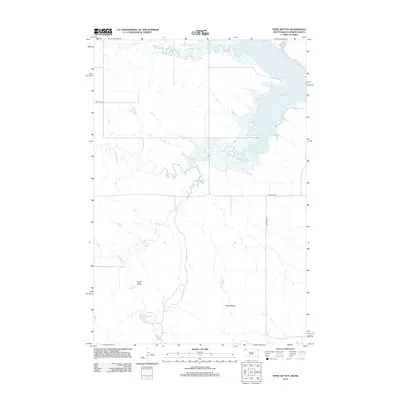 2012 Map of Tepee Buttes, 2012 Print