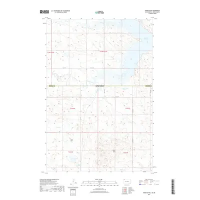 2017 Map of Tepee Buttes, 2017 Print