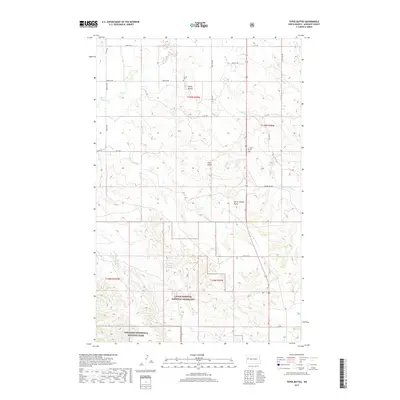 2017 Map of Tepee Buttes, 2017 Print