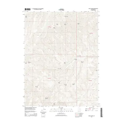 2014 Map of Tepee Canyon, 2014 Print