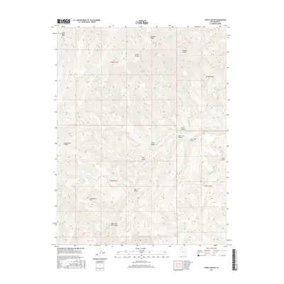 2017 Map of Tepee Canyon, 2017 Print