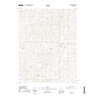 2020 Map of Tepee Canyon, 2020 Print
