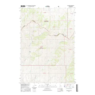 2017 Map of Tepee Draw, 2017 Print