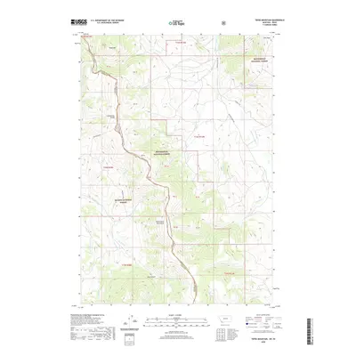2020 Map of Tepee Mountain, 2020 Print