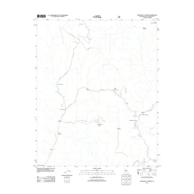 2012 Map of Tepusquet Canyon, 2012 Print