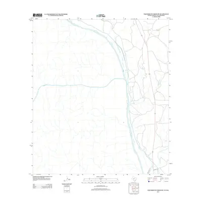 2013 Map of Tequesquite Creek SW, 2013 Print