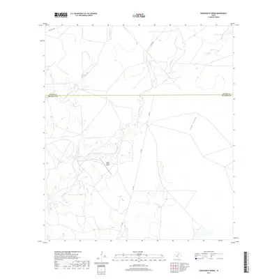 2019 Map of Tequesquite Spring, 2019 Print