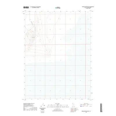2020 Map of Terrace Mountain East, 2020 Print