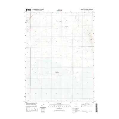 2014 Map of Terrace Mountain West, 2014 Print