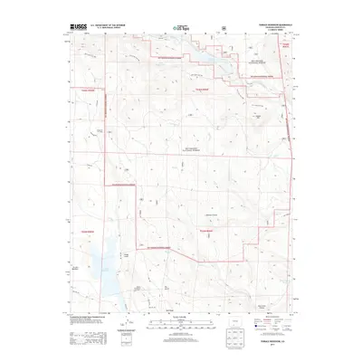2013 Map of Terrace Reservoir, 2013 Print