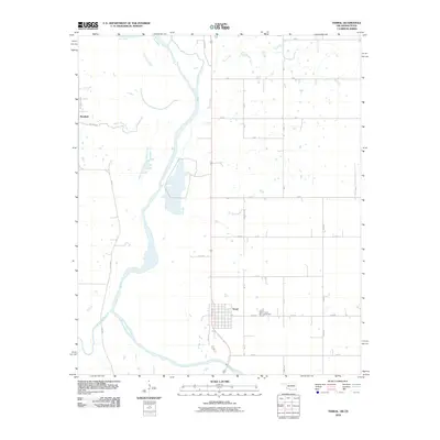 2010 Map of Terral, 2010 Print