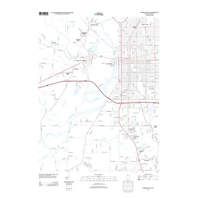 2013 Map of Terre Haute, 2013 Print
