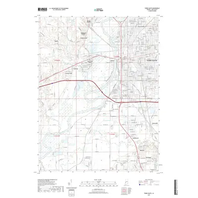 2019 Map of Terre Haute, 2019 Print