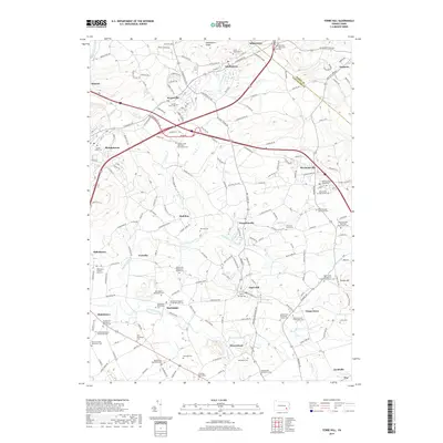 2019 Map of Terre Hill, 2019 Print
