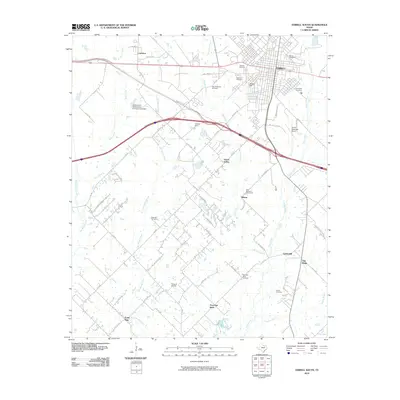 2010 Map of Terrell South, 2010 Print