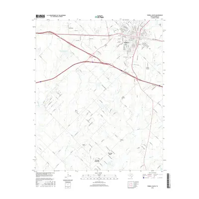 2016 Map of Terrell South, 2016 Print