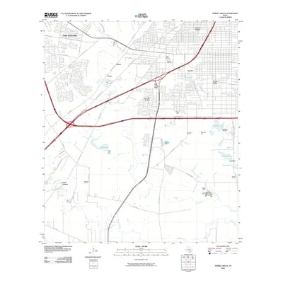 2010 Map of Terrell Wells, 2010 Print