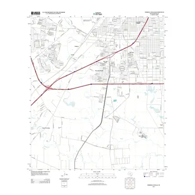 2013 Map of Terrell Wells, 2013 Print