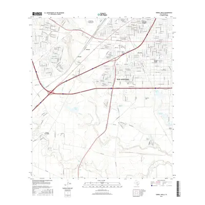 2016 Map of Terrell Wells, 2016 Print