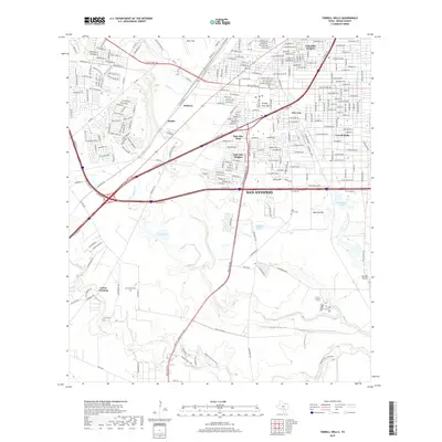 2019 Map of Terrell Wells, 2019 Print