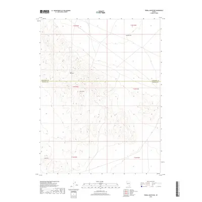 2018 Map of Terrill Mountains, 2018 Print