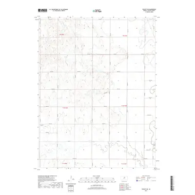 2018 Map of Tescott NE, 2018 Print