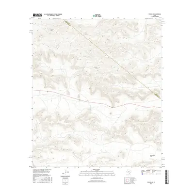 2016 Map of Tesnus NE, 2016 Print