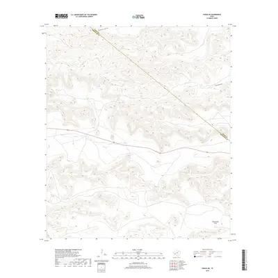 2019 Map of Tesnus NE, 2019 Print