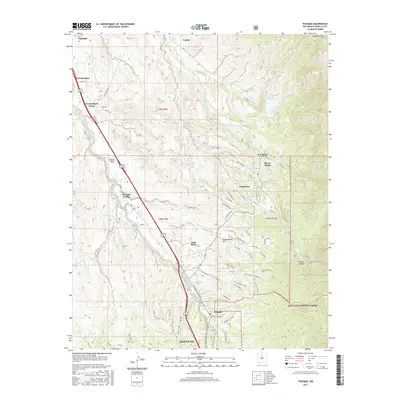 2017 Map of Tesuque, 2017 Print