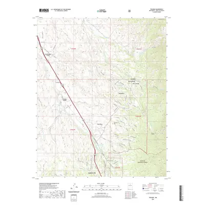 2020 Map of Tesuque, 2020 Print