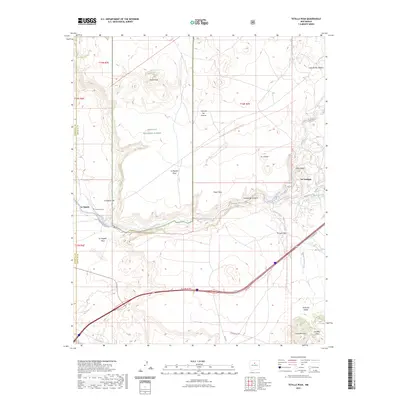 2023 Map of Tetilla Peak, 2023 Print