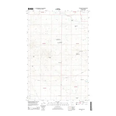 2014 Map of Teton Buttes, 2014 Print