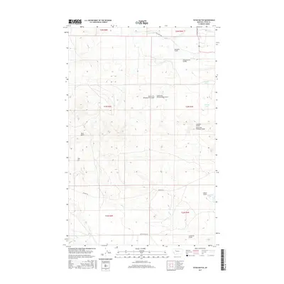 2017 Map of Teton Buttes, 2017 Print