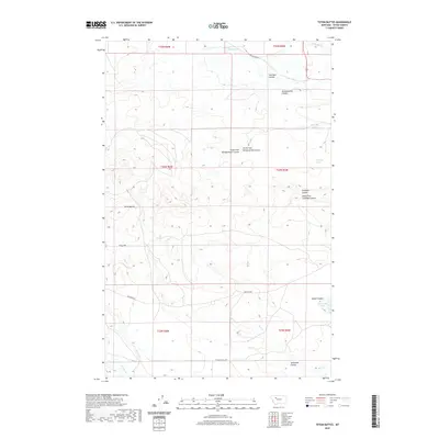 2020 Map of Teton Buttes, 2020 Print