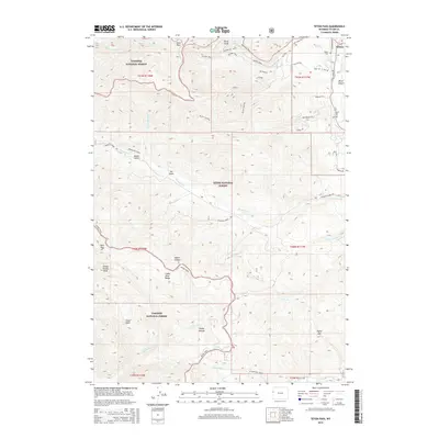 2015 Map of Teton Pass, 2015 Print