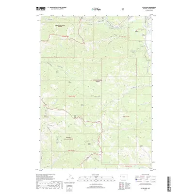 2018 Map of Teton Pass, 2018 Print