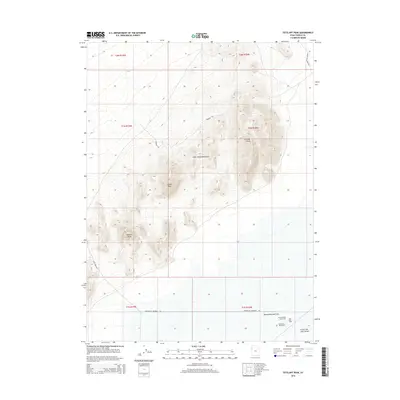 2014 Map of Tetzlaff Peak, 2014 Print