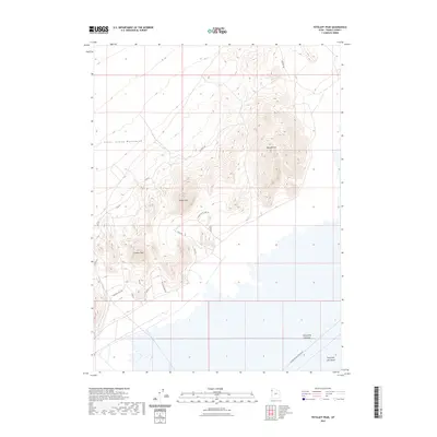 2023 Map of Tetzlaff Peak, 2023 Print