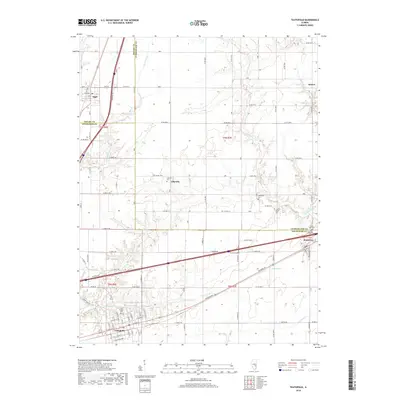 2018 Map of Teutopolis, 2018 Print
