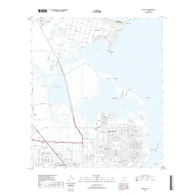 2019 Map of Texas City, 2019 Print