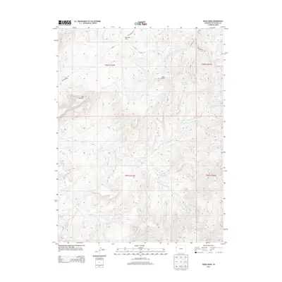 2013 Map of Texas Creek, 2013 Print