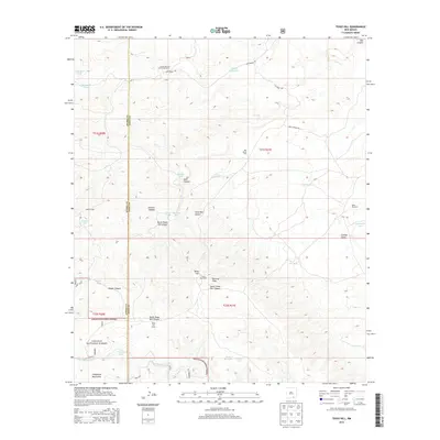 2013 Map of Texas Hill, 2013 Print