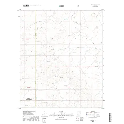 2020 Map of Texas Hill, 2020 Print